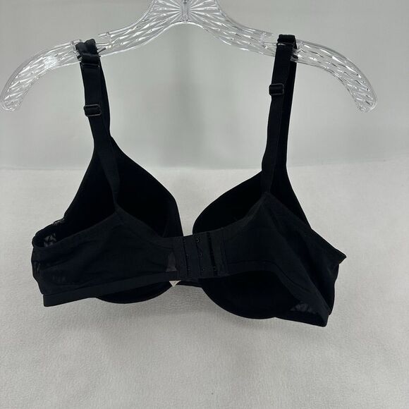 Cacique Bra 40C Black Cooling French‎ Full Coverage Adjustable Minimalist Comfy - Picture 2 of 9